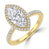 Marquise Diamond 6-Prong Open Bridge Rollover Halo Engagement Ring in Yellow Gold with Hidden Halo (MVSLG1506-Y) Marquise Diamond 6-Prong Open Bridge Rollover Halo Engagement Ring in Yellow Gold with Hidden Halo (MVSLG1506-Y)