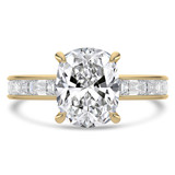 Cushion Diamond Hidden Halo Solitaire with Accents Engagement Ring in Yellow Gold with Channel Set Emerald Accents (MVSLG1475-Y) Cushion Diamond Hidden Halo Solitaire with Accents Engagement Ring in Yellow Gold with Channel Set Emerald Accents (MVSLG1475-Y)