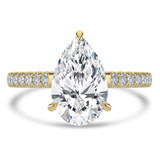 Pear Diamond Cathedral Open Bridge Solitaire with Accents Engagement Ring in Yellow Gold (MVSLG1472-Y) Pear Diamond Cathedral Open Bridge Solitaire with Accents Engagement Ring in Yellow Gold (MVSLG1472-Y)