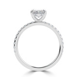 Marquise Diamond Hidden Halo Solitaire with Accents Engagement Ring in White Gold (MVSLG1462-W) Marquise Diamond Hidden Halo Solitaire with Accents Engagement Ring in White Gold (MVSLG1462-W)