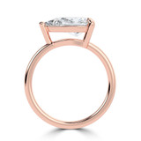 Pear Diamond Horizontally Set Open Bridge Solitaire Engagement Ring in Rose Gold (MVSLG1455-R) Pear Diamond Horizontally Set Open Bridge Solitaire Engagement Ring in Rose Gold (MVSLG1455-R)
