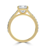 Princess Diamond Cathedral Split Shank Solitaire with Accents Engagement Ring in Yellow Gold (MVSLG1453-Y) Princess Diamond Cathedral Split Shank Solitaire with Accents Engagement Ring in Yellow Gold (MVSLG1453-Y)