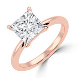 Princess Diamond Solitaire Engagement Ring in Rose Gold (MVSLG1441-R) Princess Diamond Solitaire Engagement Ring in Rose Gold (MVSLG1441-R)