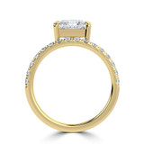 Princess Diamond Offset Center Stone Solitaire with Accents Engagement Ring in Yellow Gold (MVSLG1433-Y) Princess Diamond Offset Center Stone Solitaire with Accents Engagement Ring in Yellow Gold (MVSLG1433-Y)