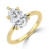 Pear Diamond Solitaire Engagement Ring in Yellow Gold (MVSLG1430-Y) Pear Diamond Solitaire Engagement Ring in Yellow Gold (MVSLG1430-Y)