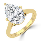 Pear Diamond Cathedral Tapered Solitaire Engagement Ring in Yellow Gold (MVSLG1425-Y) Pear Diamond Cathedral Tapered Solitaire Engagement Ring in Yellow Gold (MVSLG1425-Y)