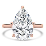 Pear Diamond Cathedral Tapered Solitaire Engagement Ring in Rose Gold (MVSLG1425-R) Pear Diamond Cathedral Tapered Solitaire Engagement Ring in Rose Gold (MVSLG1425-R)
