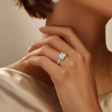 Princess Diamond Hidden Halo Solitaire with Accents Engagement Ring in White Gold (MVSLG1421-W) Princess Diamond Hidden Halo Solitaire with Accents Engagement Ring in White Gold (MVSLG1421-W)