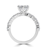 Marquise Diamond Hidden Halo Solitaire with Accents Engagement Ring in White Gold (MVSLG1418-W) Marquise Diamond Hidden Halo Solitaire with Accents Engagement Ring in White Gold (MVSLG1418-W)