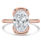 Oval Diamond Tension Set Solitaire Engagement Ring in Rose Gold (MVSLG1399-R) Oval Diamond Tension Set Solitaire Engagement Ring in Rose Gold (MVSLG1399-R)