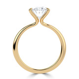 Oval Diamond Tapered Solitaire Engagement Ring in Yellow Gold (MVSLG1396-Y) Oval Diamond Tapered Solitaire Engagement Ring in Yellow Gold (MVSLG1396-Y)