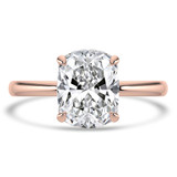 Cushion Diamond Hidden Halo Open Bridge Solitaire with Accents Engagement Ring in Rose Gold (MVSLG1392-R) Cushion Diamond Hidden Halo Open Bridge Solitaire with Accents Engagement Ring in Rose Gold (MVSLG1392-R)