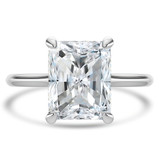 Radiant Diamond Hidden Halo Cathedral Solitaire with Accents Engagement Ring in White Gold (MVSLG1391-W) Radiant Diamond Hidden Halo Cathedral Solitaire with Accents Engagement Ring in White Gold (MVSLG1391-W)