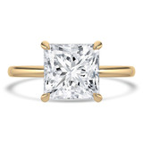 Princess Diamond Hidden Halo Solitaire with Accents Engagement Ring in Yellow Gold (MVSLG1388-Y) Princess Diamond Hidden Halo Solitaire with Accents Engagement Ring in Yellow Gold (MVSLG1388-Y)