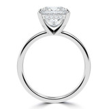 Princess Diamond Hidden Halo Solitaire with Accents Engagement Ring in White Gold (MVSLG1388-W) Princess Diamond Hidden Halo Solitaire with Accents Engagement Ring in White Gold (MVSLG1388-W)