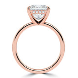 Princess Diamond Hidden Halo Solitaire with Accents Engagement Ring in Rose Gold (MVSLG1388-R) Princess Diamond Hidden Halo Solitaire with Accents Engagement Ring in Rose Gold (MVSLG1388-R)