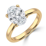 Oval Diamond Solitaire Engagement Ring in Yellow Gold (MVSLG1386-Y) Oval Diamond Solitaire Engagement Ring in Yellow Gold (MVSLG1386-Y)