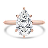 Pear Diamond Solitaire Engagement Ring in Rose Gold (MVSLG1379-R) Pear Diamond Solitaire Engagement Ring in Rose Gold (MVSLG1379-R)