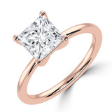 Princess Diamond Solitaire Engagement Ring in Rose Gold (MVSLG1377-R) Princess Diamond Solitaire Engagement Ring in Rose Gold (MVSLG1377-R)