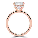 Princess Diamond Hidden Halo Open Bridge Solitaire with Accents Engagement Ring in Rose Gold (MVSLG1373-R) Princess Diamond Hidden Halo Open Bridge Solitaire with Accents Engagement Ring in Rose Gold (MVSLG1373-R)