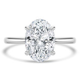 Oval Diamond Hidden Halo Open Bridge Solitaire with Accents Engagement Ring in White Gold (MVSLG1371-W) Oval Diamond Hidden Halo Open Bridge Solitaire with Accents Engagement Ring in White Gold (MVSLG1371-W)
