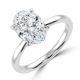 Oval Diamond Solitaire Engagement Ring in White Gold (MVSLG1362-W) Oval Diamond Solitaire Engagement Ring in White Gold (MVSLG1362-W)