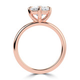 Cushion Diamond Compass Prong Solitaire Engagement Ring in Rose Gold (MVSLG1357-R)
