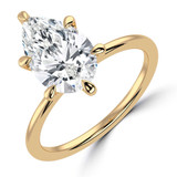 Pear Diamond Solitaire Engagement Ring in Yellow Gold (MVSLG1353-Y) Pear Diamond Solitaire Engagement Ring in Yellow Gold (MVSLG1353-Y)
