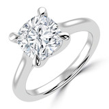 Cushion Diamond Cathedral Trellis Solitaire Engagement Ring in White Gold (MVSLG1349-W) Cushion Diamond Cathedral Trellis Solitaire Engagement Ring in White Gold (MVSLG1349-W)