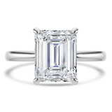 Emerald Diamond Open Bridge Solitaire Engagement Ring in White Gold (MVSLG1344-W) Emerald Diamond Open Bridge Solitaire Engagement Ring in White Gold (MVSLG1344-W)
