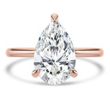Pear Diamond Solitaire Engagement Ring in Rose Gold (MVSLG1332-R) Pear Diamond Solitaire Engagement Ring in Rose Gold (MVSLG1332-R)