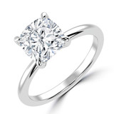 Cushion Diamond Solitaire Engagement Ring in White Gold (MVSLG1330-W) Cushion Diamond Solitaire Engagement Ring in White Gold (MVSLG1330-W)
