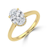Oval Diamond Cathedral Open Bridge Hidden Halo Solitaire with Accents Engagement Ring in Yellow Gold (MVSLG1326-Y) Oval Diamond Cathedral Open Bridge Hidden Halo Solitaire with Accents Engagement Ring in Yellow Gold (MVSLG1326-Y)