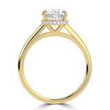 Oval Diamond Cathedral Open Bridge Hidden Halo Solitaire with Accents Engagement Ring in Yellow Gold (MVSLG1326-Y) Oval Diamond Cathedral Open Bridge Hidden Halo Solitaire with Accents Engagement Ring in Yellow Gold (MVSLG1326-Y)