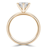 Round Lab Created Diamond 6-Prong Solitaire Engagement Ring in Yellow Gold (MVSLG1274-Y)
