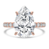 Pear Lab Created Diamond Solitaire with Accents Engagement Ring in Rose Gold (MVSLG1719-R)