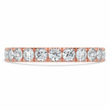 Round Diamond Semi-Eternity Wedding Band Ring in Rose Gold (MVSXB0039-R)