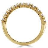 Round Diamond Semi-Eternity Wedding Band Ring in Yellow Gold (MVSXB0044-Y)