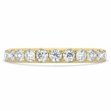 Round Lab Created Diamond Semi-Eternity Wedding Band Ring in Yellow Gold (MVSXB1062-Y)
