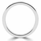 Round Lab Created Diamond Channel Set Semi-Eternity Wedding Band Ring in White Gold (MVSXB1081-W)