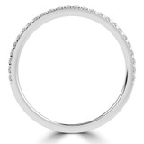 Round Diamond 3/4 Way Semi-Eternity Wedding Band Ring in White Gold (MVSXB1090-W)