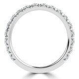 Round Diamond 3/4 Way Semi-Eternity Wedding Band Ring in White Gold (MVSXB1093-W)