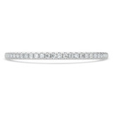 Round Diamond Semi-Eternity Wedding Band Ring in White Gold (MVSXB1098-W)