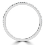 Round Diamond Semi-Eternity Wedding Band Ring in White Gold (MVSXB1098-W)