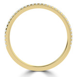 Round Diamond Semi-Eternity Wedding Band Ring in Yellow Gold (MVSXB1098-Y)