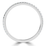 Round Diamond 3/4 Way Semi-Eternity Wedding Band Ring in White Gold (MVSXB1099-W)
