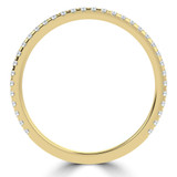 Round Diamond 3/4 Way Semi-Eternity Wedding Band Ring in Yellow Gold (MVSXB1099-Y)
