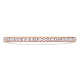 Round Diamond Semi-Eternity Wedding Band Ring in Rose Gold (MVSXB1100-R)