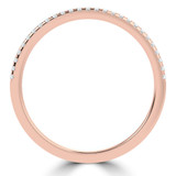 Round Diamond Semi-Eternity Wedding Band Ring in Rose Gold (MVSXB1100-R)