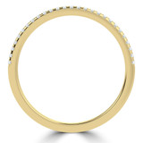 Round Diamond Semi-Eternity Wedding Band Ring in Yellow Gold (MVSXB1100-Y)